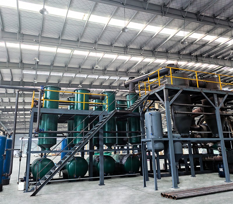 Planta de pirólise de lote de resíduos sólidos municipais