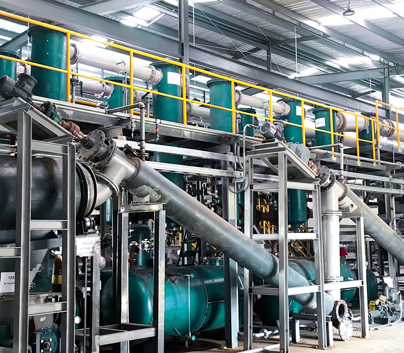 Planta de pirólise contínua de lodo de óleo