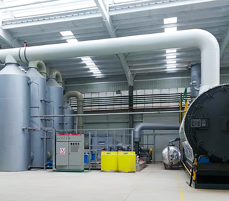 Planta de destilação atmosférica a vácuo para óleo de pirólise
