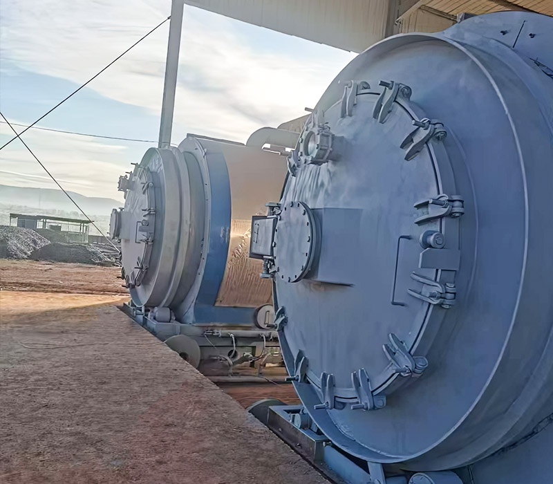 Planta de pirólise de lote de resíduos de plástico