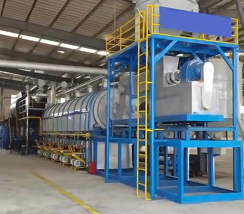Planta de pirólise contínua de resíduos de pneus